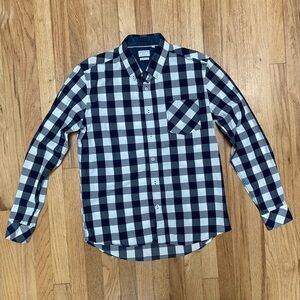 7 Diamond plaid button up shirt